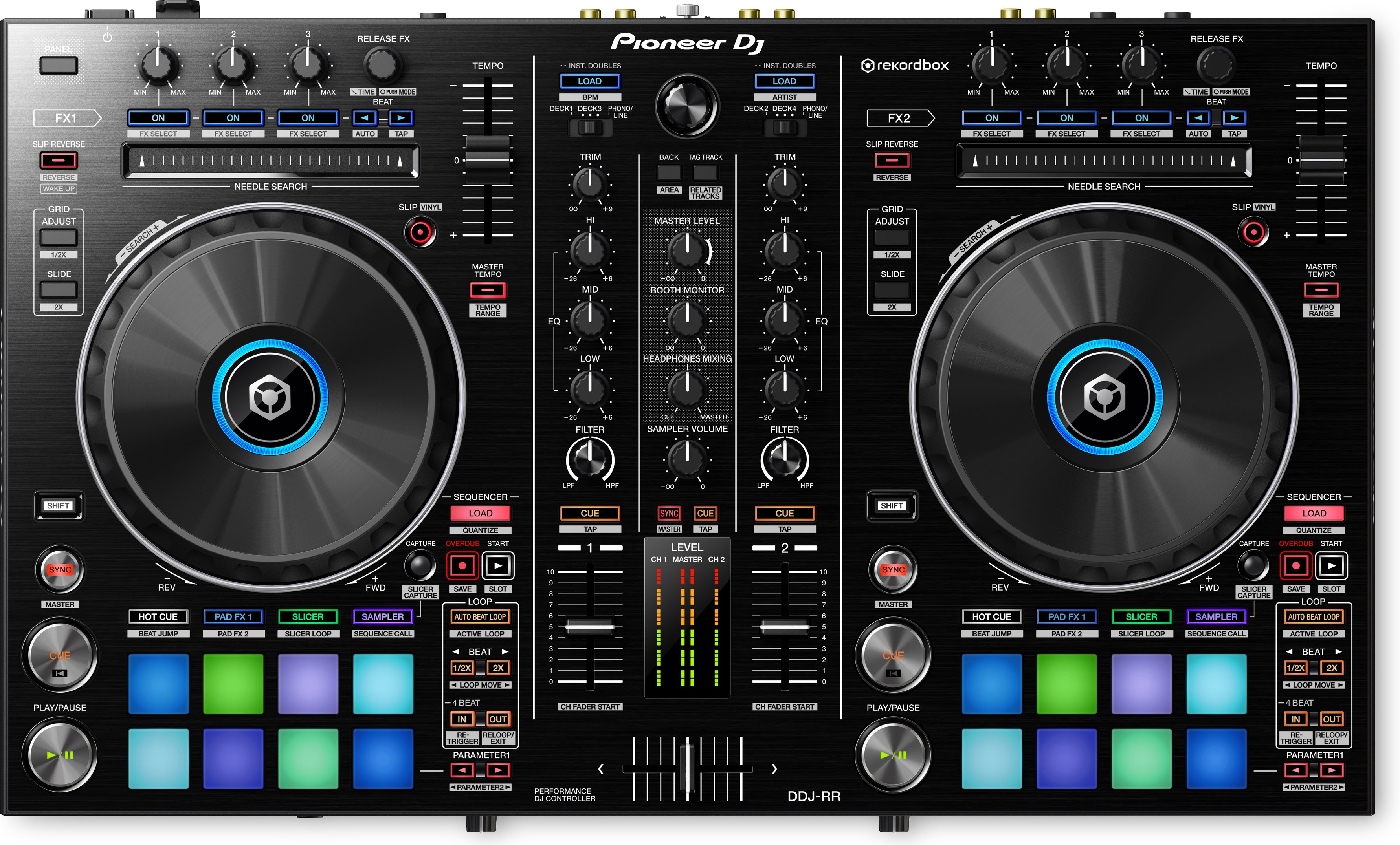 Pioneer、「rekordbox dj」対応のエントリーDJコントローラー「DDJ-RR 