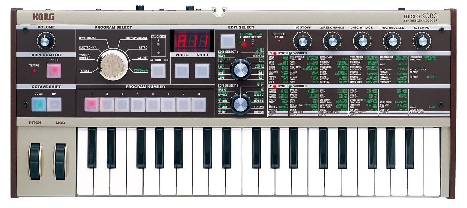 microKORG 初代 - 鍵盤楽器