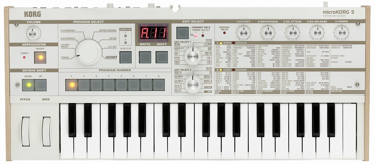 KORG スピーカー内蔵のマイクロコルグ、「microKORG S」を発表！ – DTMers