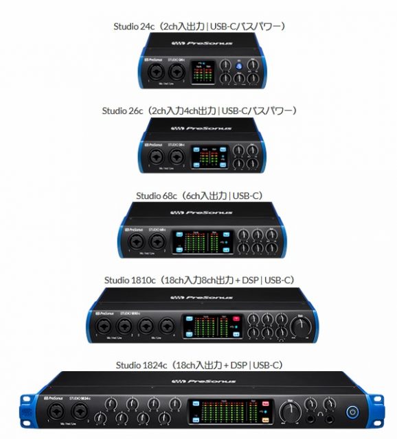 PreSonus (プレソナス) Studio 24c 2x2 USB Type-Cオーディオ/MIDI