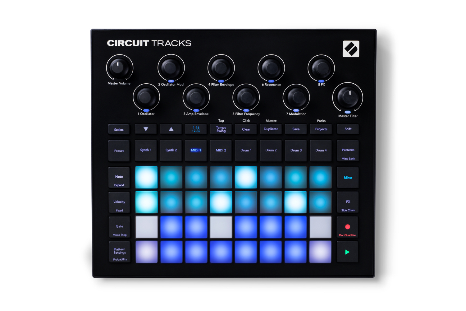 ステップシーケンサーをブラッシュアップ｜Novation、「Circuit Tracks 